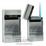 Equus Classic C-Series Cigar Torch Lighter & Cutter Silver